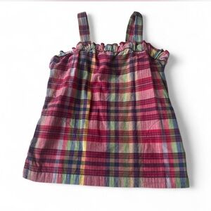 J.Crew Plaid Ruffle Blouse